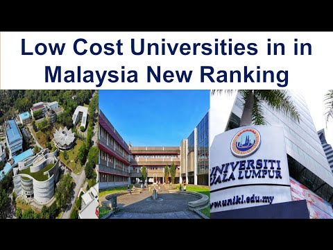 Top 8 Low Cost Universities in Malaysia New Ranking | Cheapest Diploma Course