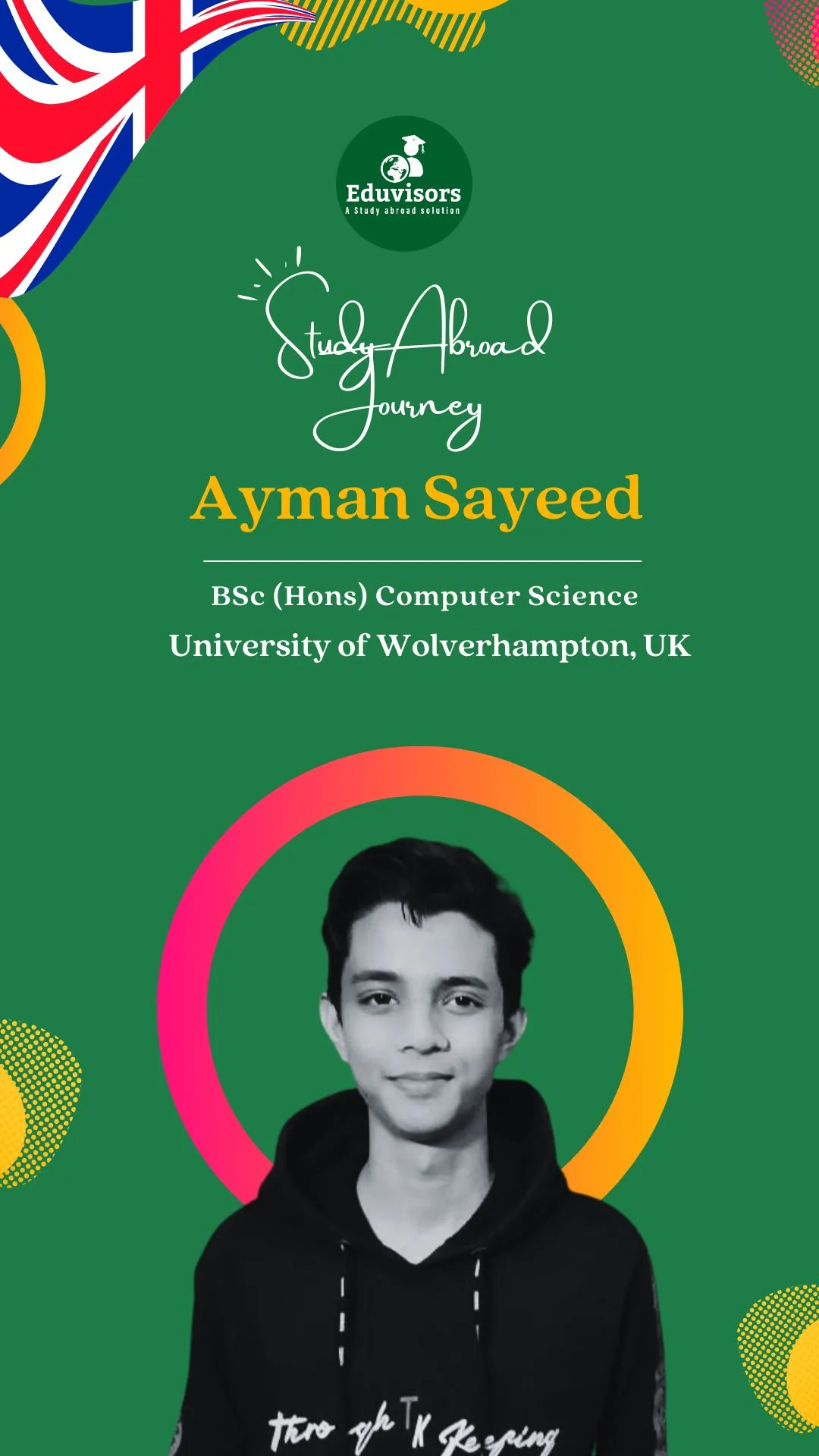 Big congrats to Ayman Syeed!