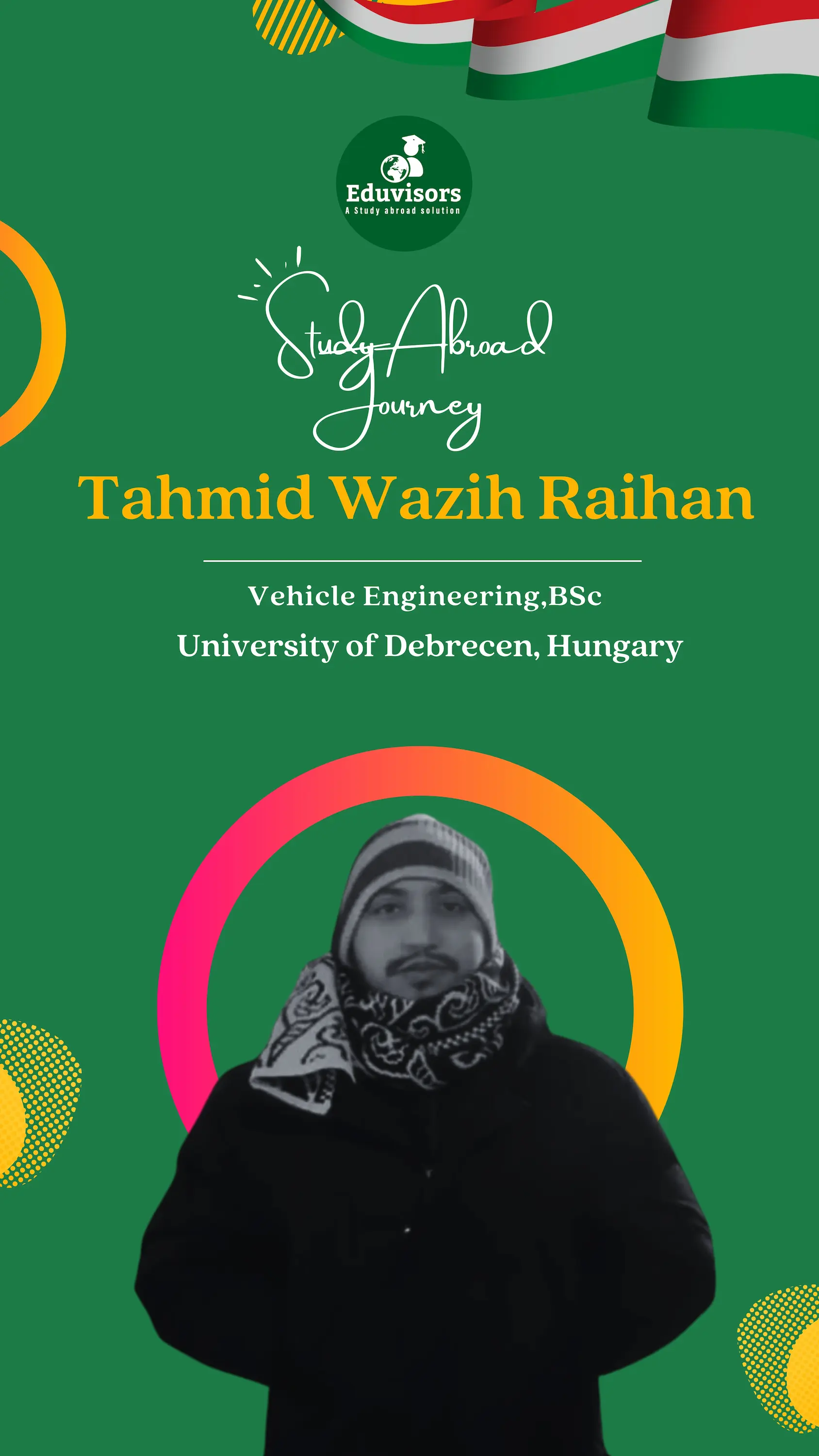 Congratulations to Tahmid Wazih Raihan for getting Visa Grant.