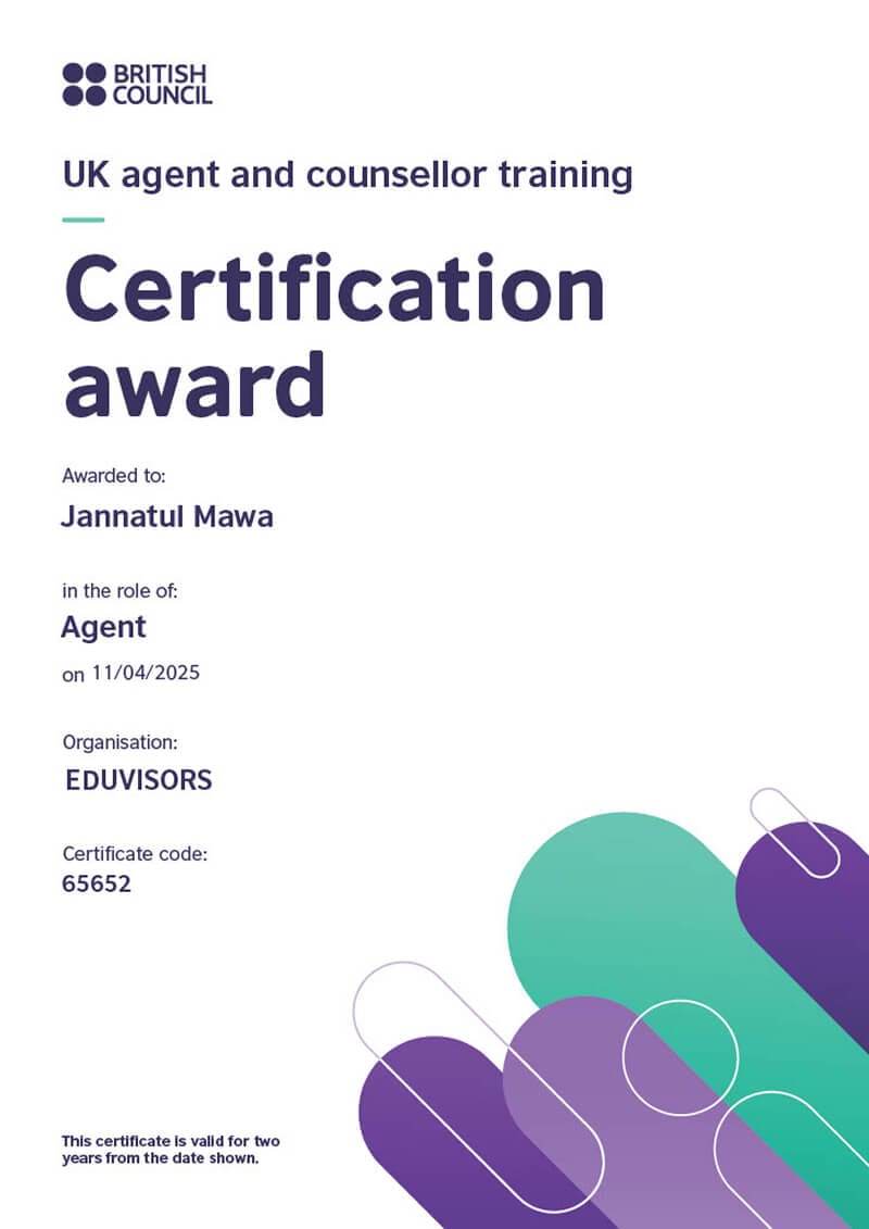 Jannatul Mawa Certificate